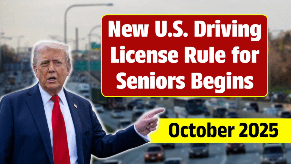 New US Driving License Rule For Seniors Begins October 2025 – Essential Changes for Drivers Aged 70 and Above